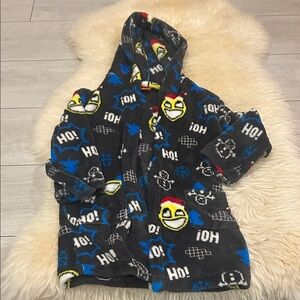 Joe Fresh Kids Emoji Pajama Robe - Black and Blue